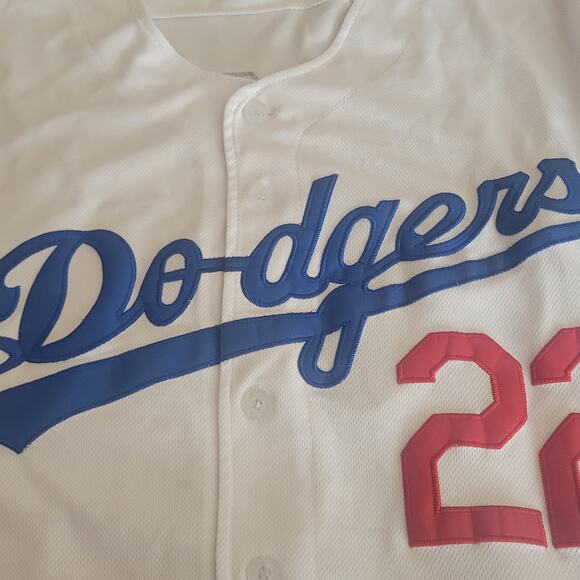 Los Angeles Dodgers Baseball Jersey Mens 56 Kershaw #22 Majestic stitched shirt - Picture 4 of 10